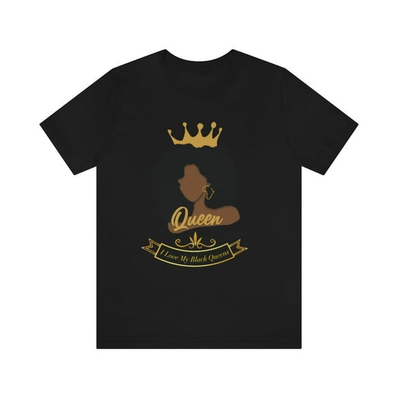 'Lax Apparels Black Queens Tribute Motivational T-Shirt, Unisex, Black Graphic Tee, XL