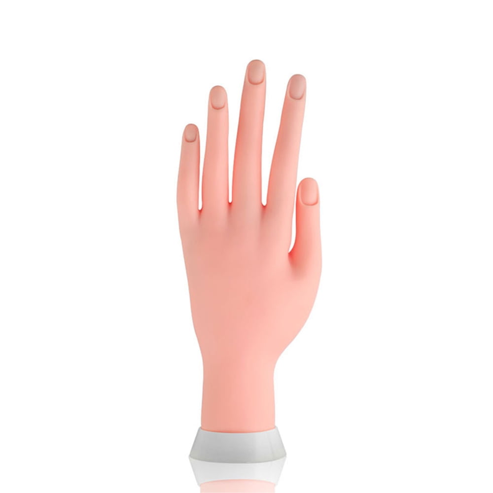 Walmeck Nail Practice Training Bendable Practice Hand Fake Hand Nail