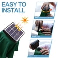 thumbnail image 4 of ABCCANOPY 10.5ft Patio Solar Umbrella LED Outdoor Umbrella with Tilt and Crank, Forest Green, 4 of 10