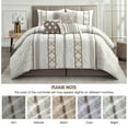 thumbnail image 4 of Lanco Luxury Taupe Comforter Set King Size , 15 Piece Terry embroidery, All Season Room-In-A-Bag, 4 of 9