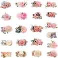 thumbnail image 2 of Paquete de 3 pinzas decorativas para tocados, perfectas para fiestas y ceremonias, estilo tipo 5, bonitas horquillas para el pelo con flores rosas para niñas, 2 of 8