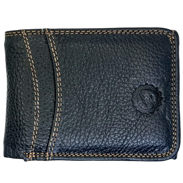Billetera Triple Hombre Piel Original Cartera Enco 11 Negro Enco Footwear mod 11