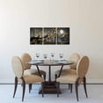thumbnail image 2 of New York City Wall Art Yellow Grey Flower Painting Floral Picture Black White Cityscape Canvas Prints Framed Artwork Living Room Bedroom Decoration 12"x16"x3 Pieces, 2 of 5