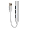 thumbnail image 4 of Mini concentrador USB portátil de aleación de aluminio de 4 puertos USB 3.0 para unidades flash y discos duros móviles, 4 of 12