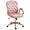 Pink, variant on Velvet Home Office Desk Chair Comfy with Gold Base, Comfortable Swivel Makeup Chairs for Vanity with Back and Wheels, Button Tufted Armchair Rolling Chair for Girls Women Study Bedroom, Black
