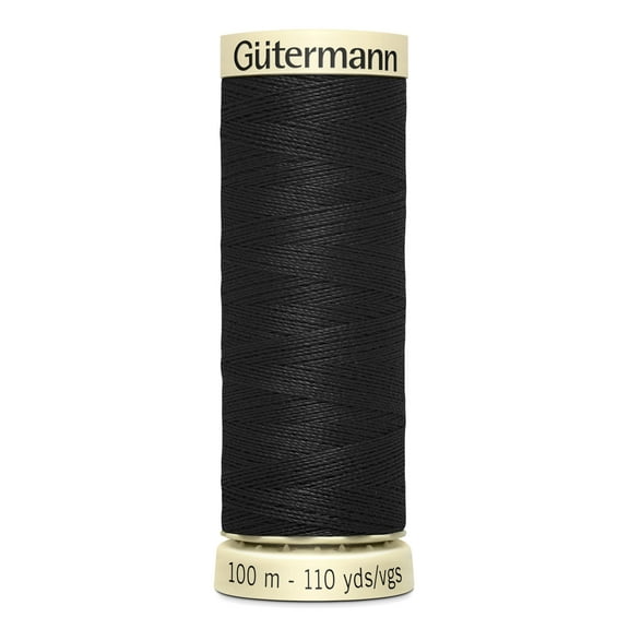 Gutermann Sew-All Polyester Black Thread, 110 yd.