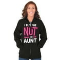 thumbnail image 5 of Aunt Cute Funny Cool Crazy Auntie Zip Hoodie Sweatshirt Women Brisco Brands X, 5 of 6