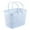 Light blue, variant on Blue Portable Shower Caddy 10.2 X 7.1 X 7.1 Inch with Smooth Edges and Drainage Holes for Bathroom Kitchen and Dorm Storage