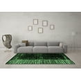 thumbnail image 3 of Ahgly Company Indoor Rectangle Abstract Emerald Green Modern Area Rugs, 6' x 9', 3 of 4