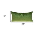 thumbnail image 3 of Tufted Diamonds Olive Velvet Lumbar Accent Pillow, 3 of 8