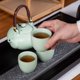 thumbnail image 2 of Juego de té de kung fu de cerámica con tetera de viga, caja de regalo, juego de té de kung fu de cerámica con horno Ru, tetera grande, taza grande, 2 of 5