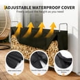 thumbnail image 3 of Edtara Heavy Duty Steel Firewood Rack With Sturdy Design and Waterproof 600d Oxford Cover Offers Secure Log Storage and Organization for Fireplaces, Patios, Fire Pits, or Backyards, 3 of 7