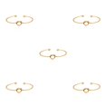 thumbnail image 1 of Sonducket de aleación para mujer, bonita de aniversario para oficina, brazalete abierto para niñas, joyería para muñeca, damas, novia, Type2 NO2, 1 of 6