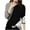 Black3, variant on Women's Basic Colorblock Tops Round Neck Long Sleeves Casual Loose Blouse Comfy Pullover Fall Shirts