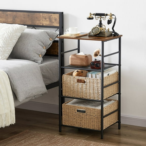 3-Tier Nightstand for Living Room Bedroom