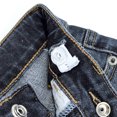 thumbnail image 4 of KIDSCOOL SPACE Baby Jeans,Little Toddler Elastic Band Inside with D-ring Distressed Vintage Creasing Stretch Denim Pants,Light Blue,9-12 Months, 4 of 6