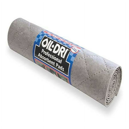Oil-Dri Professional Absorbent Pad Roll, Gray, 15" x 60"