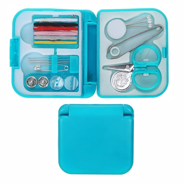 Portable Travel Small Home Sewing Kit HandyCase Needle Thread Scissor Set  of 36