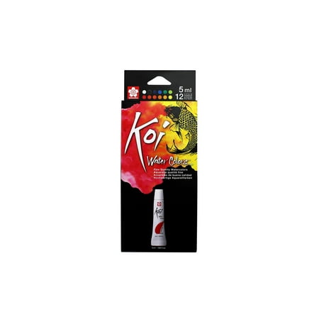 UPC: 0084511373747 | Sakura Koi Watercolor – Set of 12 Assorted Colors 5 ml Tubes