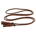 thumbnail image 1 of Cinturón con borlas Zulema de cintura Estilo vintage Marron oscuro, 1 of 8