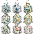 thumbnail image 6 of Apron Family Kitchen Cooking Baking Women&Men's Flower Pattern Waterproof For Cooking Gardening, Adult Size 23.6x31.9inches, 6 of 7