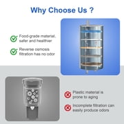 UrbanSync Bottom-Loading Water Dispenser w/ Hot, Room & Cold Water | Child Safety Lock, LED Display, Black