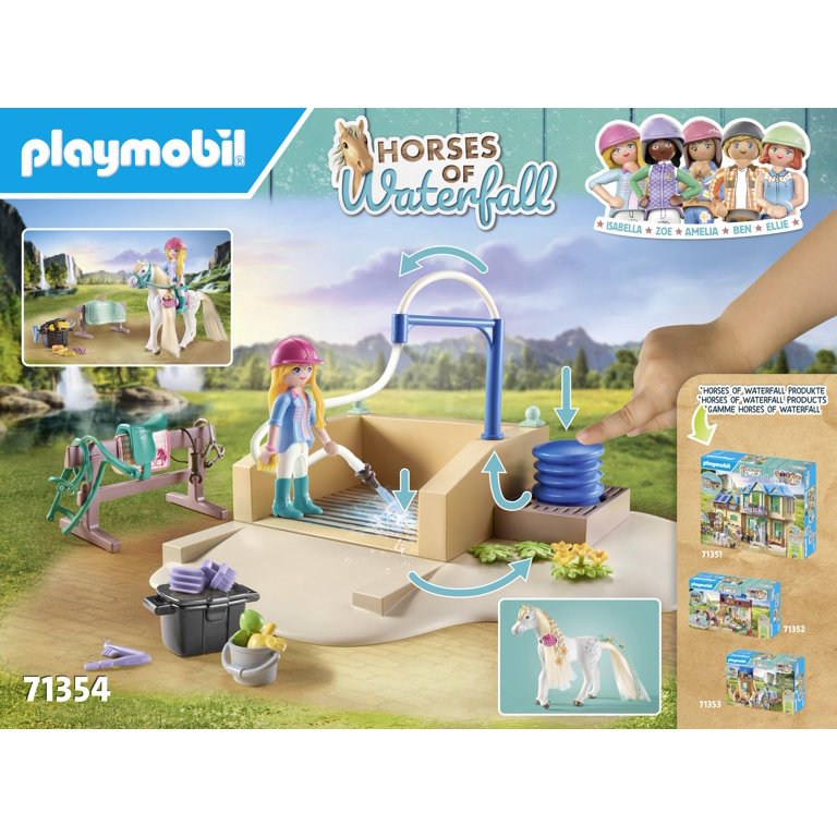 PLAYMOBIL #71354 Horses of Waterfall Horse Washing Station w