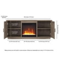 thumbnail image 6 of Pemberly Row 58" TV Stand with Crystal Fireplace Insert in Gray Wash, 6 of 9