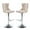 Beige & Silver, variant on Tcbosik Adjustable Bar Stools Set of 2, Modern Swivel Barstool with Button Tufted Back, Velvet Upholstered Counter Height Bar Chair with Chrome Base for Kitchen Island, Dining Room, Pink & Silver