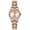 TD-RosePink, variant on Watch for Woman Minimalist Diamond-Accented Watch with Quartz Movement, Rose Gold Stainless Steel Band Waterproof watch for Woman Perfect Gift