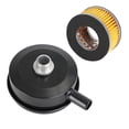 thumbnail image 4 of 1/2\" 20mm Thread Air Compressor Intake Filter Muffler Silencer Black-Metal, 4 of 11