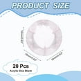 thumbnail image 2 of 16 mm Clear Acrylic Dice Blank, 20 Pcs Standard Game Dice Rounded Corner for Board Games Teaching, Pink, 2 of 7