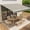 grey, variant on BouPower 10x8 FT Manual Retractable Awning, Waterproof Sun Shade Patio Awning, Heavy Duty Aluminum Frame, 280g Polyester Fabric, Adjustable Roll Out Awning for House, for Deck, Porch, Khaki/Grey