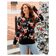 thumbnail image 4 of Suéter de punto cálido con estampado elegante para mujer, Jersey informal de manga larga con cuello redondo para Navidad, novedad de 2024, 4 of 5