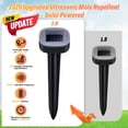 thumbnail image 4 of 4 Pack Mole Repellent Solar Powered, Snake & Skunk & Vole & Gopher & Armadillo & Rabbit & Groundhog & Chipmunk & Raccoon Repellent for Yard, IP65 Waterproof Ultrasonic Deterrent for Lawns Garden, 4 of 9