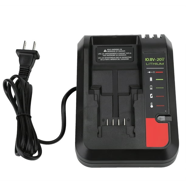 Cargador de batería para Black Decker,Reemplazo para Black&Decker PORTER Cargador de batería de carga rápida Diseño revolucionario