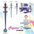 thumbnail image 2 of Dragon Toy Dak Haan 30 dragón grande de cristal impreso en 3D, 2 of 7