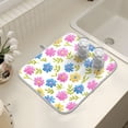 thumbnail image 7 of Ryvnso Daisy Flowers Dish Drying Mat for Kitchen Countertop 18x24 Large Dish Pad Drainer Rack Dish Sink Mats, 7 of 7