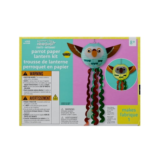 Parrot Paper Lantern Kit by Creatology™ - Summer Craft Kits