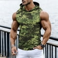 thumbnail image 2 of Gamivast Sun Protection Hoodie for Men Zip up Muscle Fit Sleeveless Sun Hoodie Lightweight Breathable Athletic Hoodie with Camo Pattern for Outdoor Wear, 2 of 8