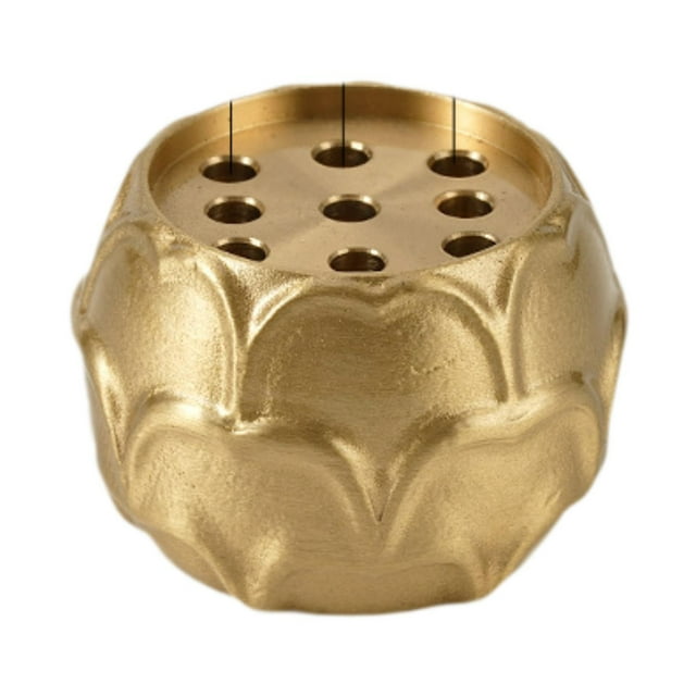 Porta incienso Base para quemar incienso Quemador de incienso de salvia y varillas Quemador de incienso de loto Oro 3mm