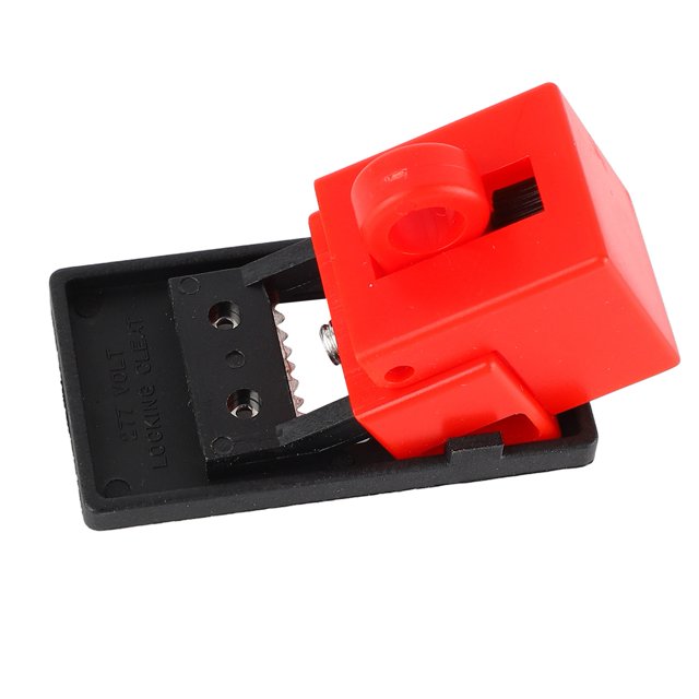 Bloqueo del interruptor de abrazadera dispositivo de bloqueo del interruptor de resistencia a la corrosión Placa desmontable Tamaño compacto para mantenimiento eléctrico