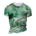 thumbnail image 5 of European And American Round Neck Casual Ethnic Style Retro Printed Short Sleeve T-shirt Top L, 5 of 5