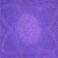 thumbnail image 1 of Ahgly Tapis d'Intérieur Lavable en Machine Carré Transitionnel Violet, 6 Pieds Carré, 1 of 7