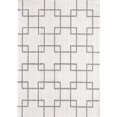 thumbnail image 1 of Dynamic Rugs SI465901119 3 ft. 11 in. x 5 ft. 7 in. Silky Shag 5901 Rectangle Contemporary Rug - 119 Ivory & Silver, 1 of 1