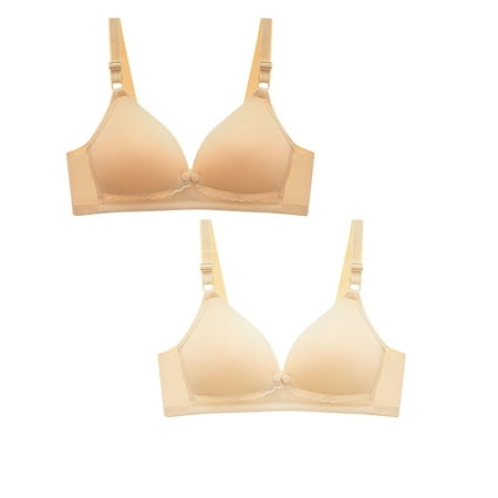 LLYwey Soft Wireless Bras for Women On Clearance Women s Lace Strapless Bra with No Underwire Push up Pregnant Breastfeeding Underwear Nursing Bra Women Size Nylon Racerback Bra Style LW-236 White L