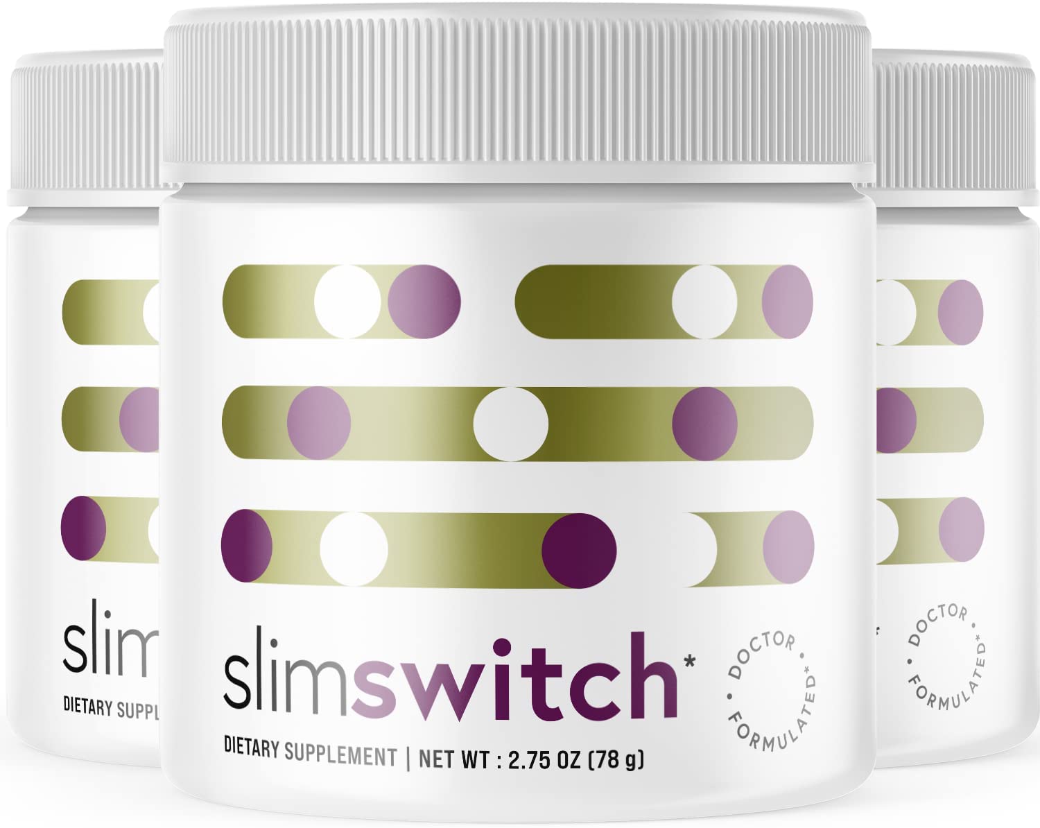 (3 Pack) SlimSwitch Dietary Supplement Keto Powder Shake for Weight