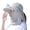 Grey, variant on SUYIDA Women's Wide Brim Sun Hat with UPF 50+ and Adjustable Chin Strap for Outdoor Summer Beach Activities