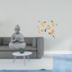 thumbnail image 2 of Estatua de Buda Mono en Miniatura, Figura de Pájaro de Madera, Arte de Pared de Piedra Arenisca, Decoración para Interiores y Exteriores, Adecuada par, 2 of 8