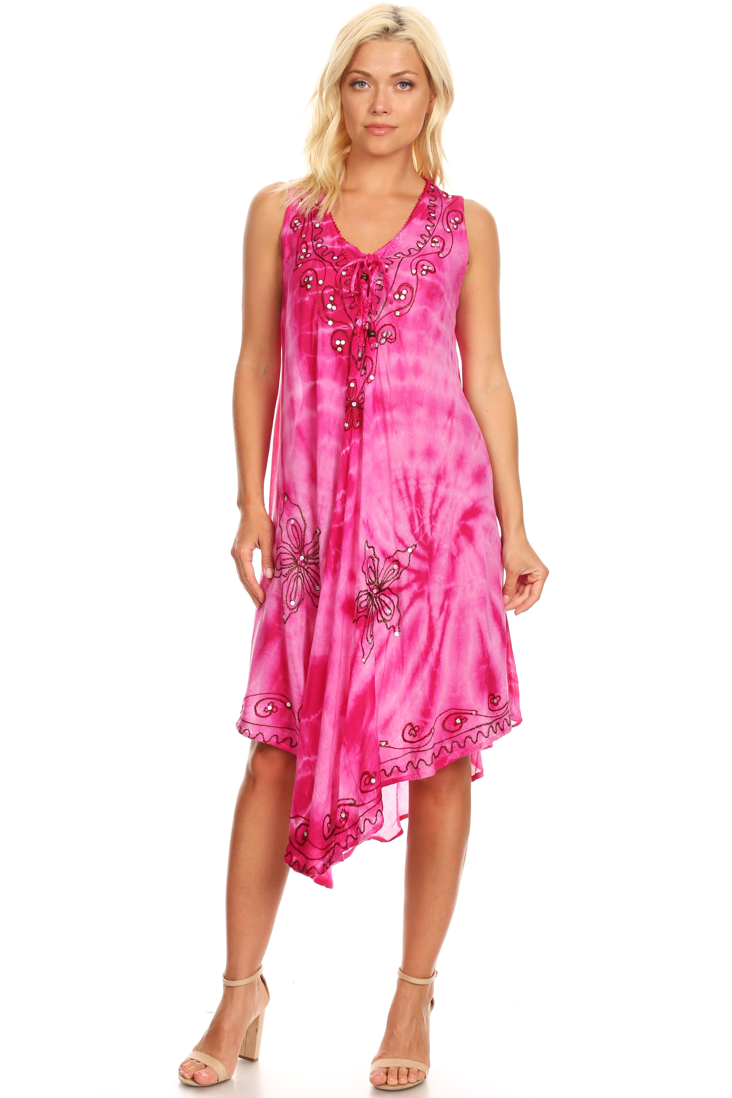 Premiere Fashion Women Long Dress Ladies Casual Sun Dress V Neck